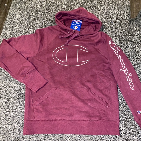 Women Burgundy champion hoodie - Picture 1 of 6